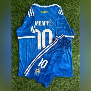 Mbappe Madrid Jersey kids set